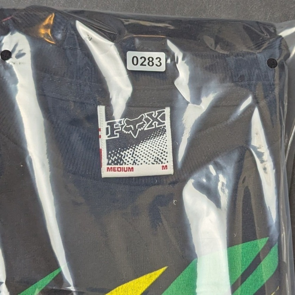 Fox Racing Mens T-Shirt Medium Black Rasta Fox Head Logo Graphic 2010 Motocross - Picture 10 of 10